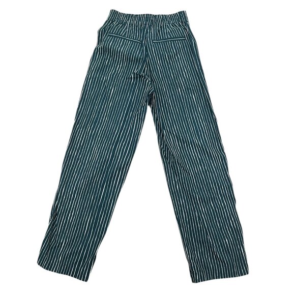 Women’s Uniqlo pants green/white stripe cotton 2010s - Picture 8 of 8